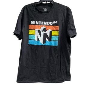 NINTENDO 64 Classic Black graphic tee L
